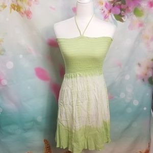 Max Mehra Tie-Dye Peasant Dress